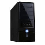iMicro CA-IM2109B 400W 20+4pin ATX Mid Tower Case (Black/ Silver) 