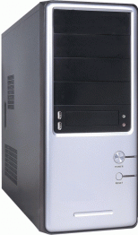 iMicro CA-IMJ303P 400W ATX Mid Tower Case (Black/Silver)              