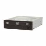 Lite-On Super AllWrite IHAS124-04 24X SATA DVD+/-RW Dual Layer Drive (Black), Bulk
