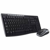 Logitech Wireless Desktop MK260 Mouse & Keyboard Combo(Black) 