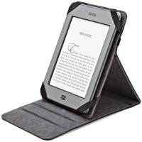 AmazonBasics Leather Folio Cover with Multi-Angle Adjustable Stand for Kindle Touch, Kindle (Black) 