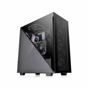 Thermaltake Divider 300 Tempered Glass CA-1S2-00M1WN-00 No Power Supply ATX Mid Tower Chassis (Black) 