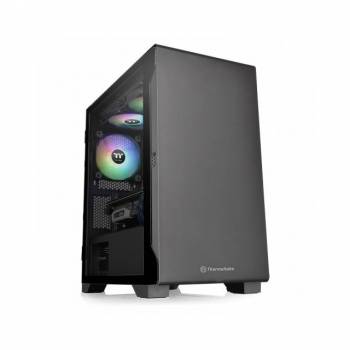Thermaltake S100 Tempered Glass CA-1Q9-00S1WN-00 No Power Supply Micro Chassis (Black)