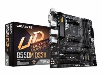 Gigabyte B550M DS3H - 1.0 - motherboard - micro ATX - Socket AM4 - AMD B550 Chipset - USB 3.2 Gen 1 - Gigabit LAN - onboard graphics (CPU required) - HD Audio (8-channel)