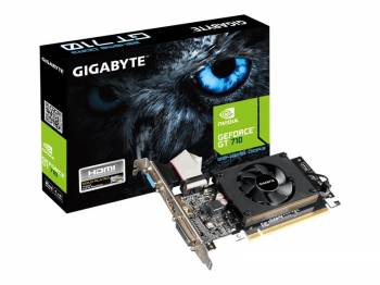 Gigabyte GV-N710D3-2GL (rev. 2.0) - Graphics card - GF GT 710 - 2 GB DDR3 - PCIe 2.0 x8 low profile - DVI, D-Sub, HDMI