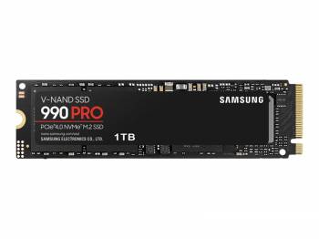 Samsung 990 PRO MZ-V9P1T0B/AM - SSD - encrypted - 1 TB - internal - M.2 2280 - PCIe 4.0 x4 (NVMe) - 256-bit AES - TCG Opal Encryption 2.0
