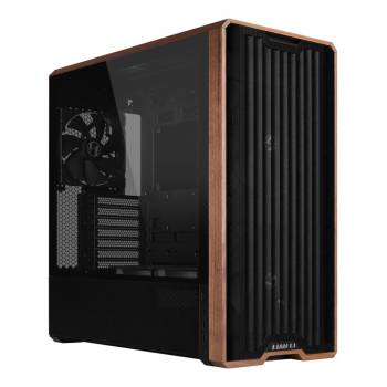 Lian Li LANCOOL 217 Genuine Walnut Wood Computer Case, Mid-Tower ATX PC Case with 5 Pre-Installed PWM Fans 2x170mm, 2x120mm & 1x140mm