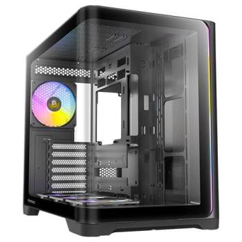 Antec C5 Curve ARGB, 4 x 120mm ARGB PWM Fans Included, Up to 10 Fans Simultaneously, Mid-Tower ATX PC Case