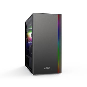 PCCOOLER PLATINUM LM300 ARGB Black M-ATX Tempered Glass Case