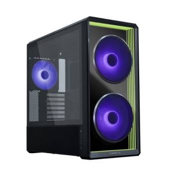 Lian Li LANCOOL 217 INF Black Infinity Mirror Computer Case, Mid-Tower ATX PC Case